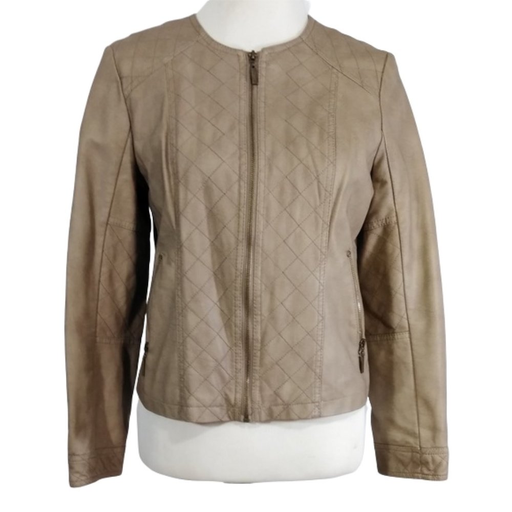 ALFANI Women Short Tan Jacket Size PM